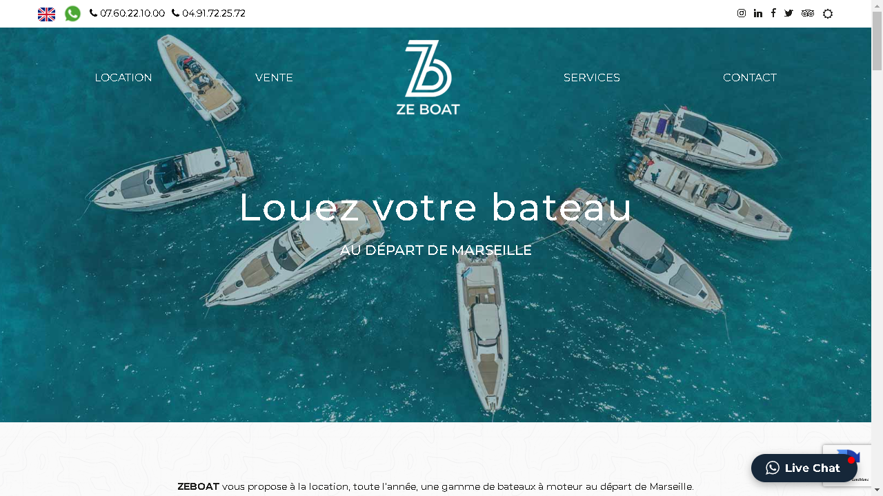 Capture d'écran de http://www.zeboat.fr/